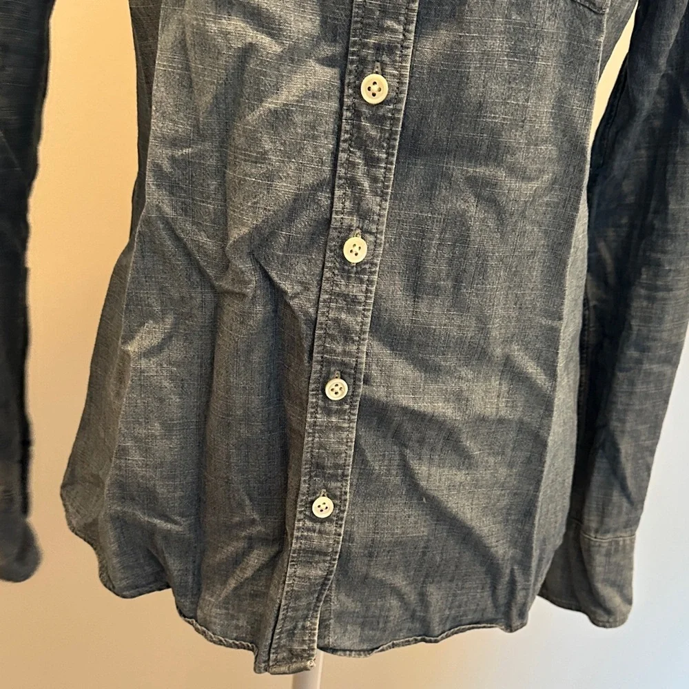 J. Crew Casual Blue Button Down Shirt - Picture 8 of 12